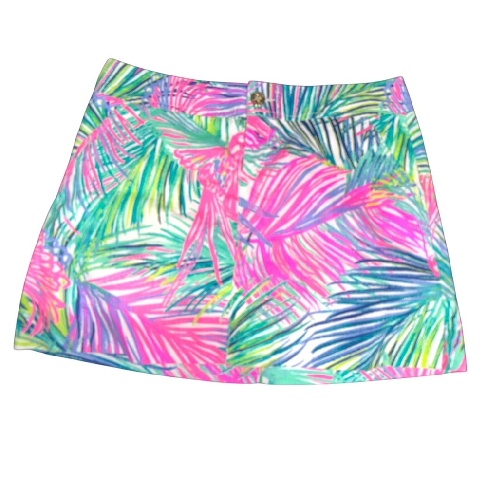 Lilly Pulitzer Nicki Skort Scarlett Macaw Tropical Bird Print Size 4